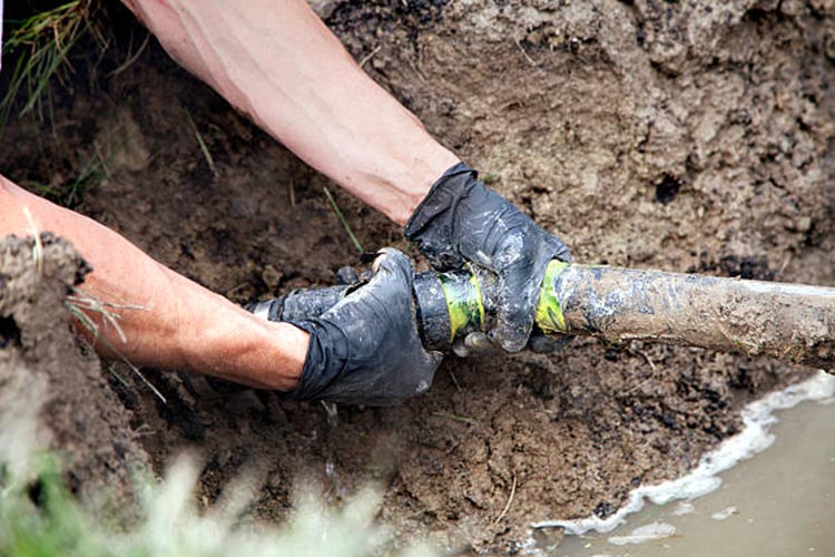 drain repair after dig up residential drain excavation